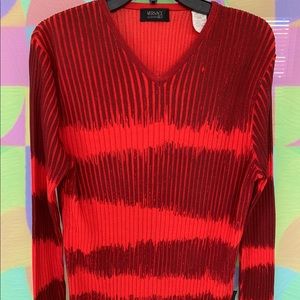 Versace long sleeve V neck